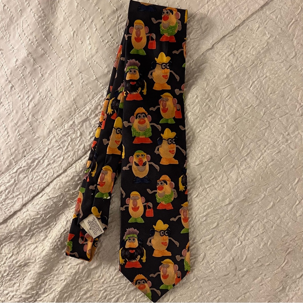 RM Style Mr. potato Head tie 100% silk tie